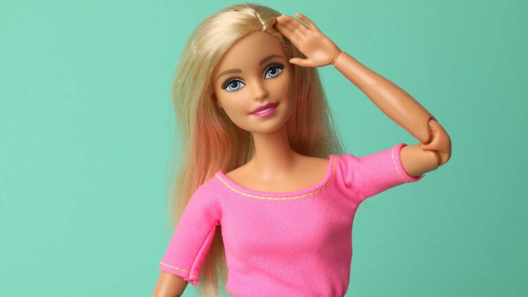 Barbie‑style doll representing the autistic Barbie, a doll created to represent girls with autism