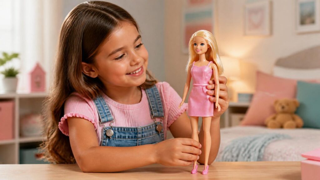 Barbie‑style doll representing the autistic Barbie, a doll created to represent girls with autism